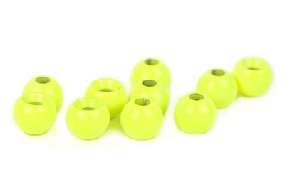Brass Beads 4 mm Fluo Chartreuse
